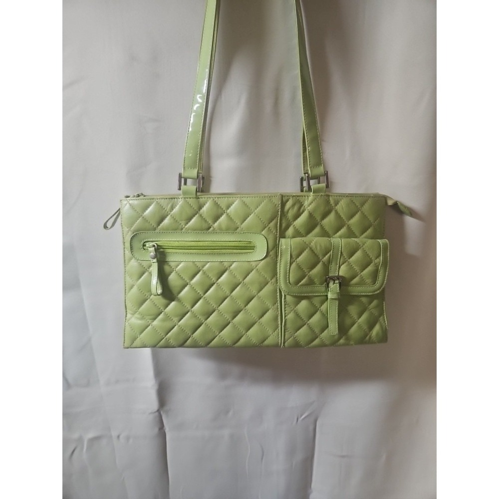 Marlo Purse Womens Quilted‎ Lime Green